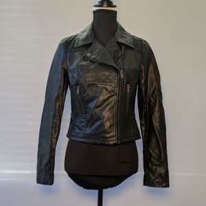 American Rag Faux Leather Motorcycle Jacket S